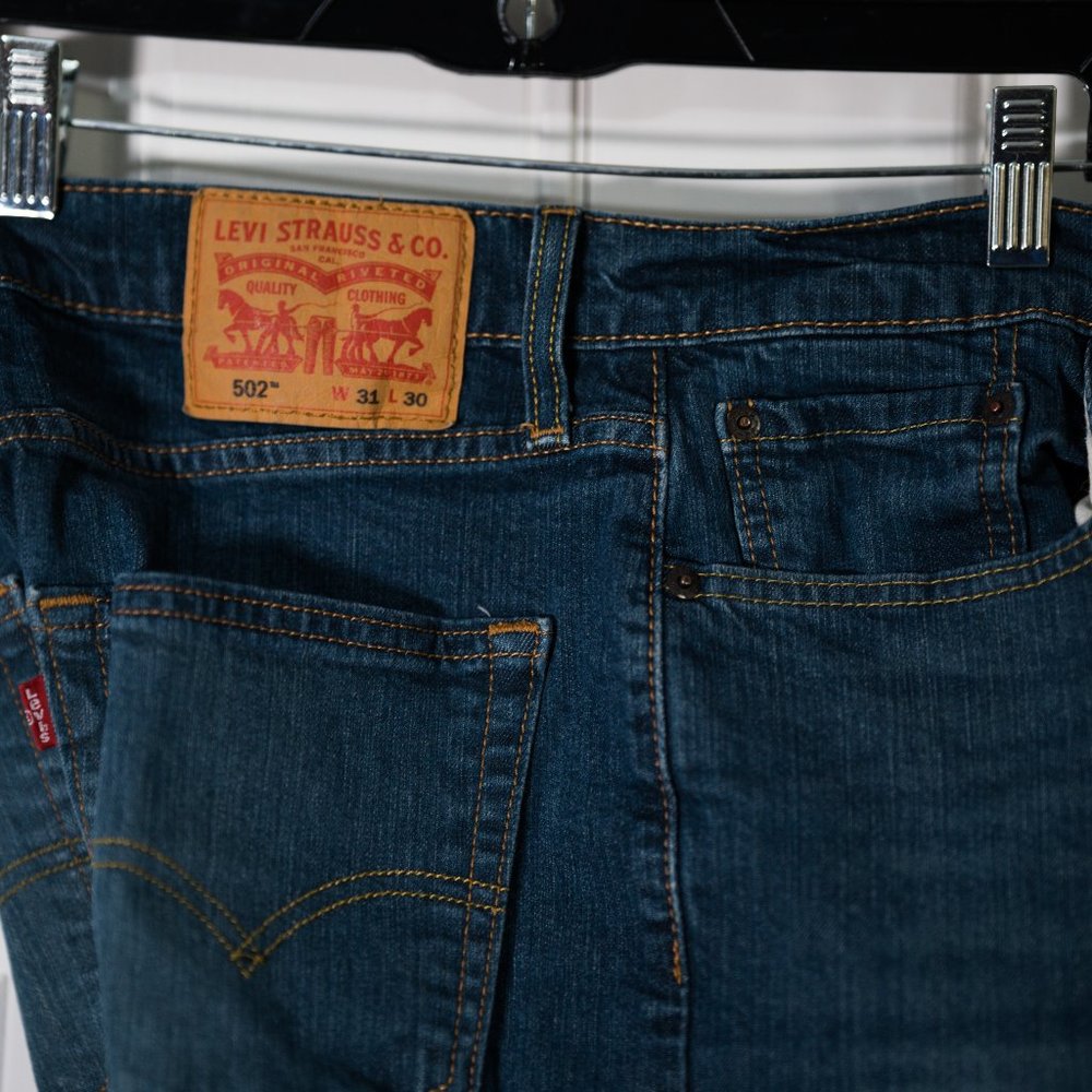 Levi's Blue Jeans 502 Taper Fit Jeans